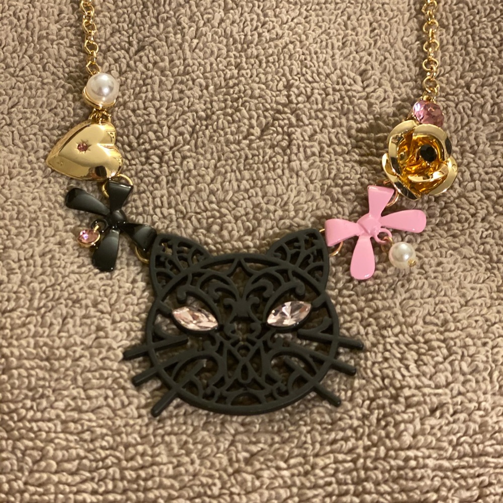 Betsey Johnson Cat Necklace